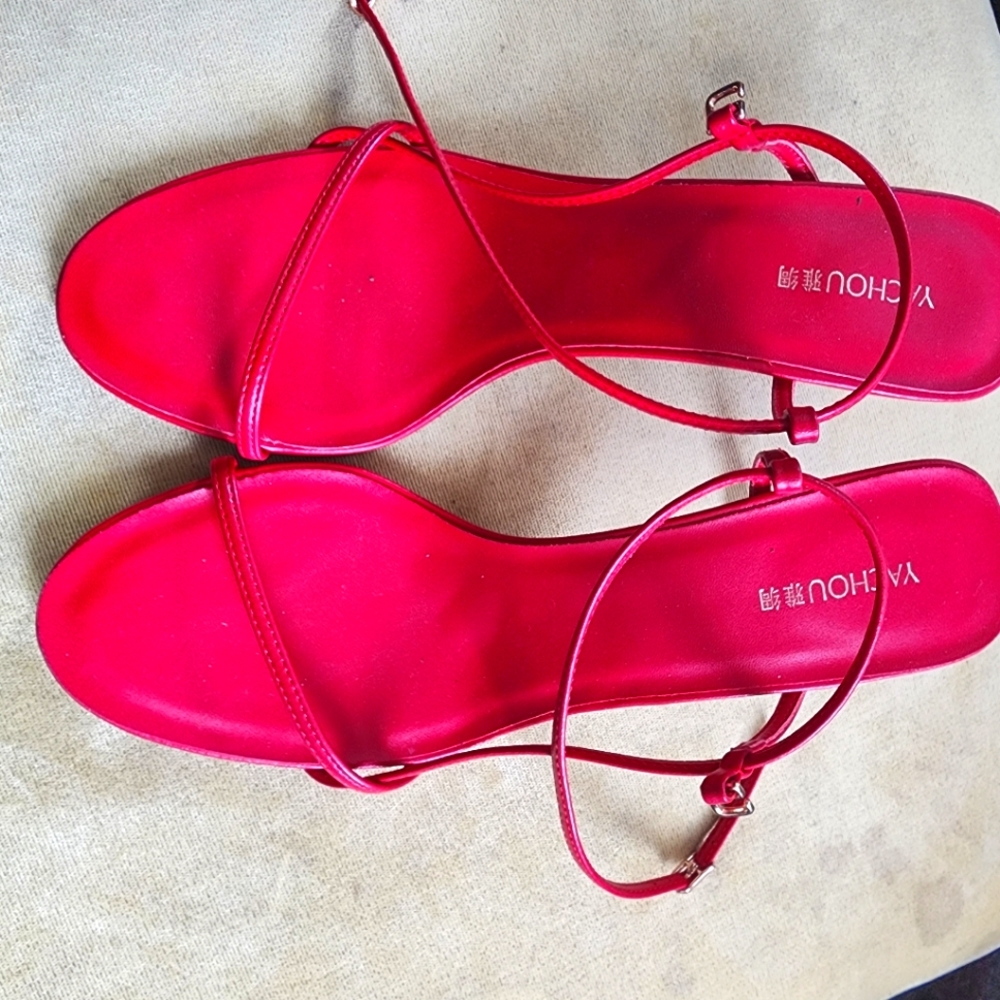 New true red scrappy sandle